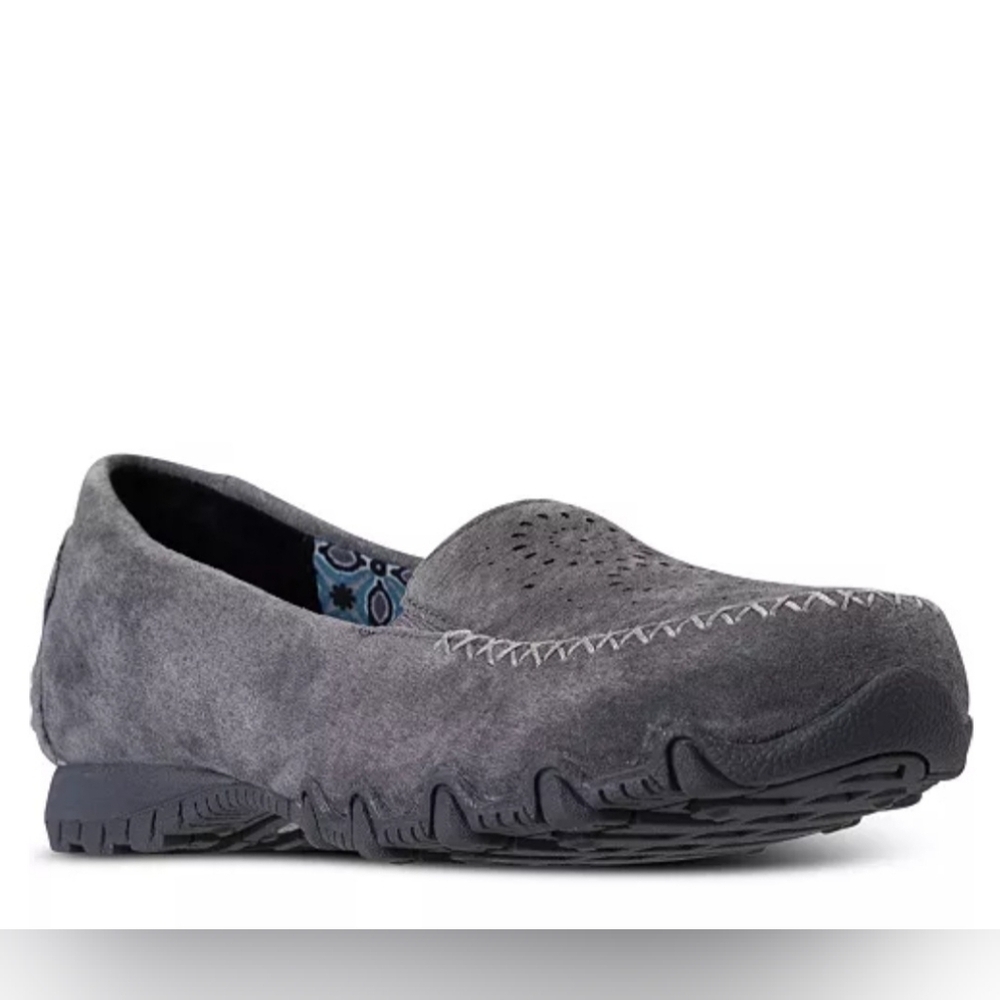 SKECHERS BIKERS TRAFFIC CASUAL WALKING SNEAKERS. SIZE 10. GREY.